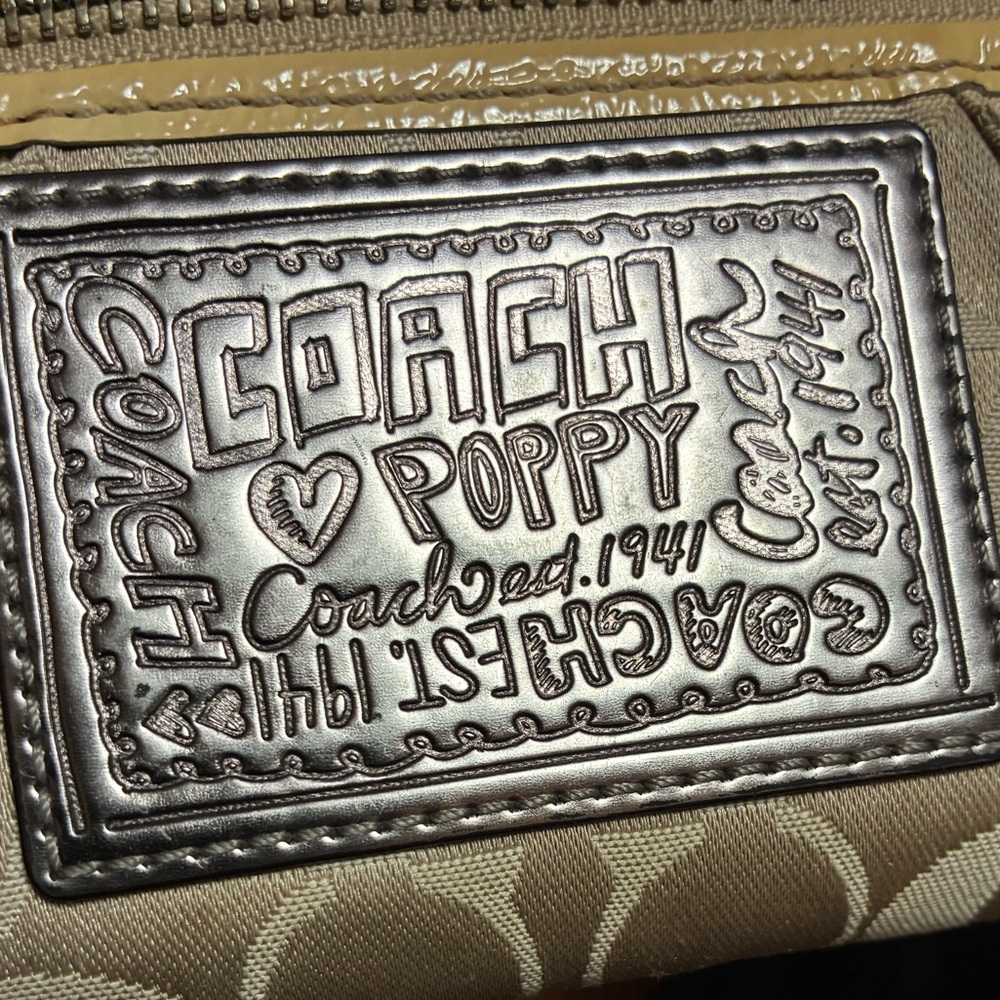 Coach Poppy Yellow Signature Wristlet Wallet - Picture 12 of 12